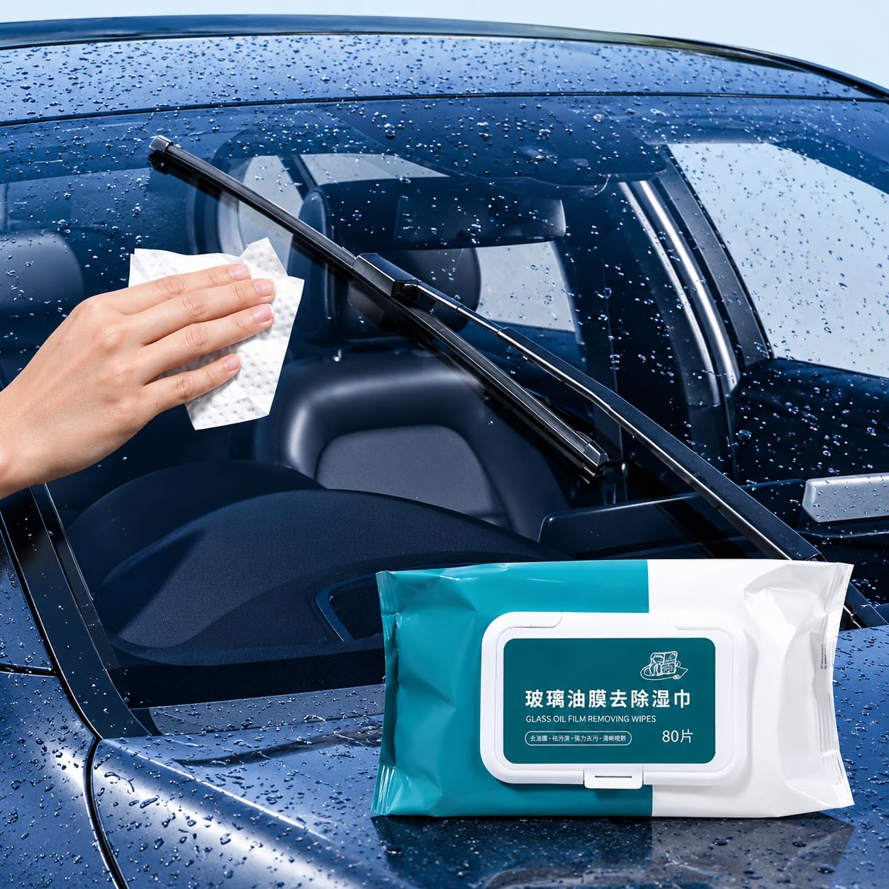 *DRI316* Glass Oil Film Remover Wipes