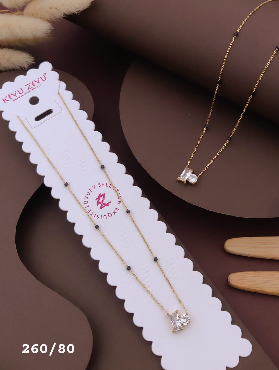 Mangalsutra | 18k Rose Gold Plated Stainless Steel