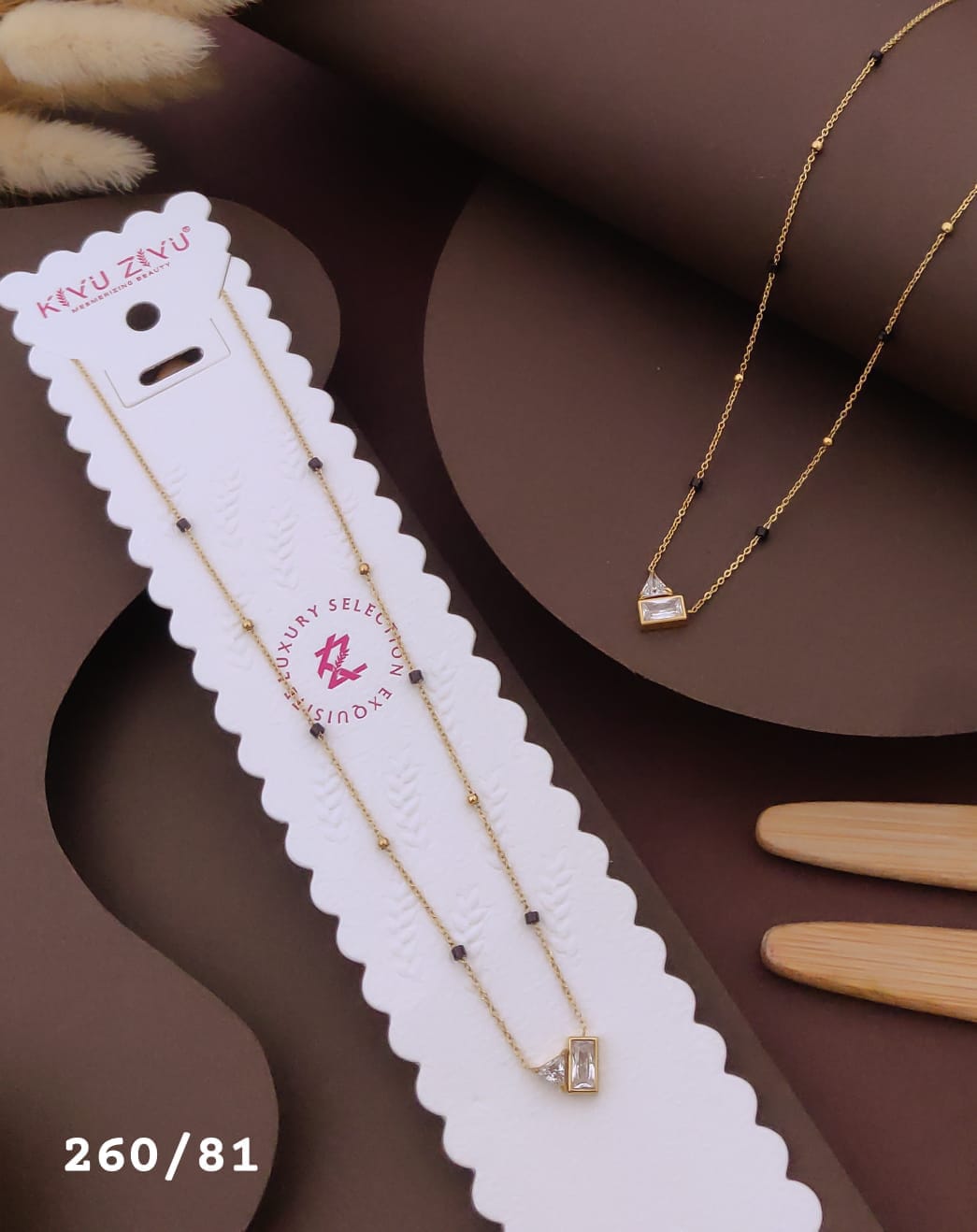 Mangalsutra | 18k Rose Gold Plated Stainless Steel